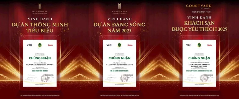Dự án Marriot Đà Nẵng với nhiều giải thưởng tiêu biểu năm 2025