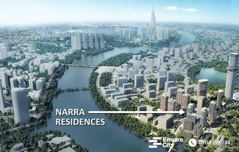 Narra Residences được tối đa hóa về tầm nhìn ra sông Sài Gòn thơ mộng