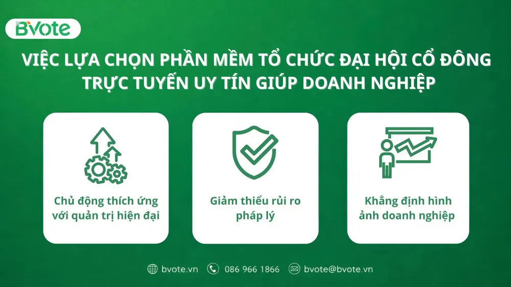 Phần mềm tổ chức ĐHCĐ trực tuyến là lựa chọn tốt nhất cho mùa Đại hội 2026 