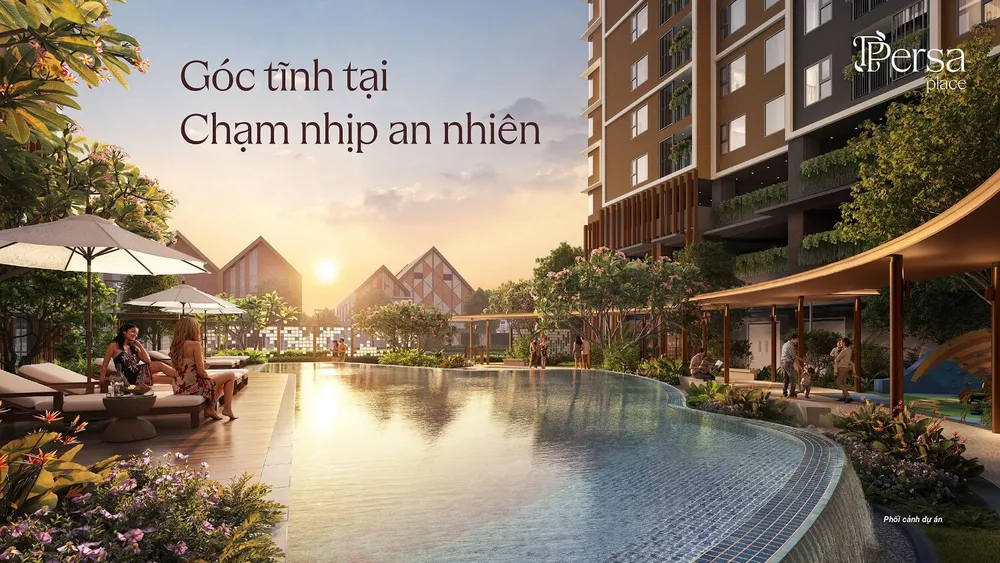 bể bơi dành cho cư dân persa place