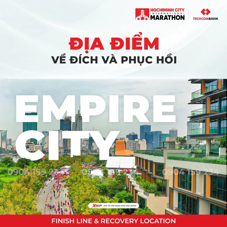 empire city dia diem ve dich va phuc hoi tai giai marathon techcombank