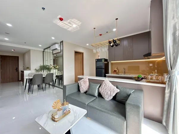 Căn hộ thực tế “full nội thất” sẽ được bàn giao cho cư dân của Diamond Boulevard