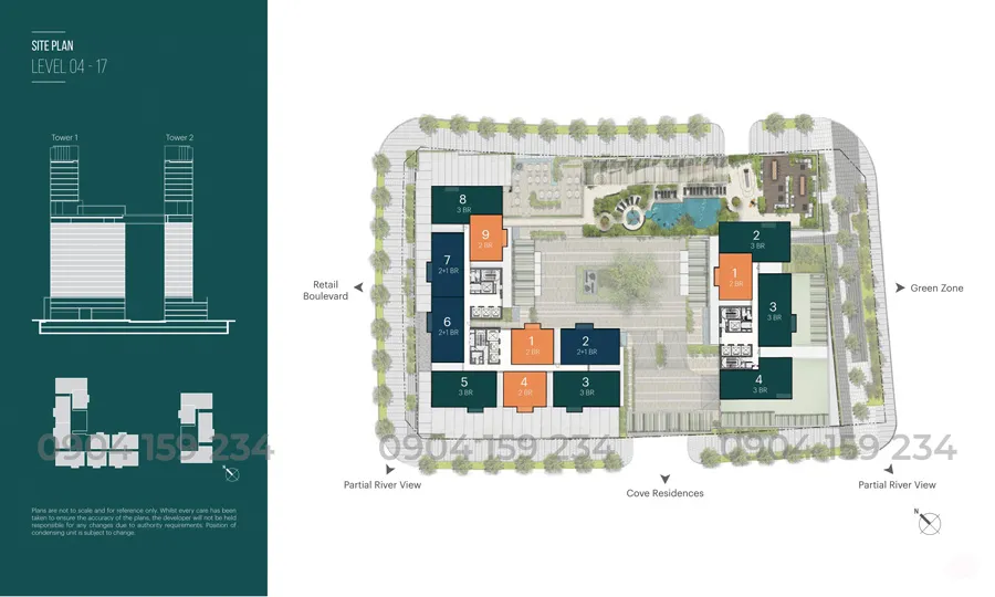 mat bang tang 4-17 du an Narra Residences Empire City