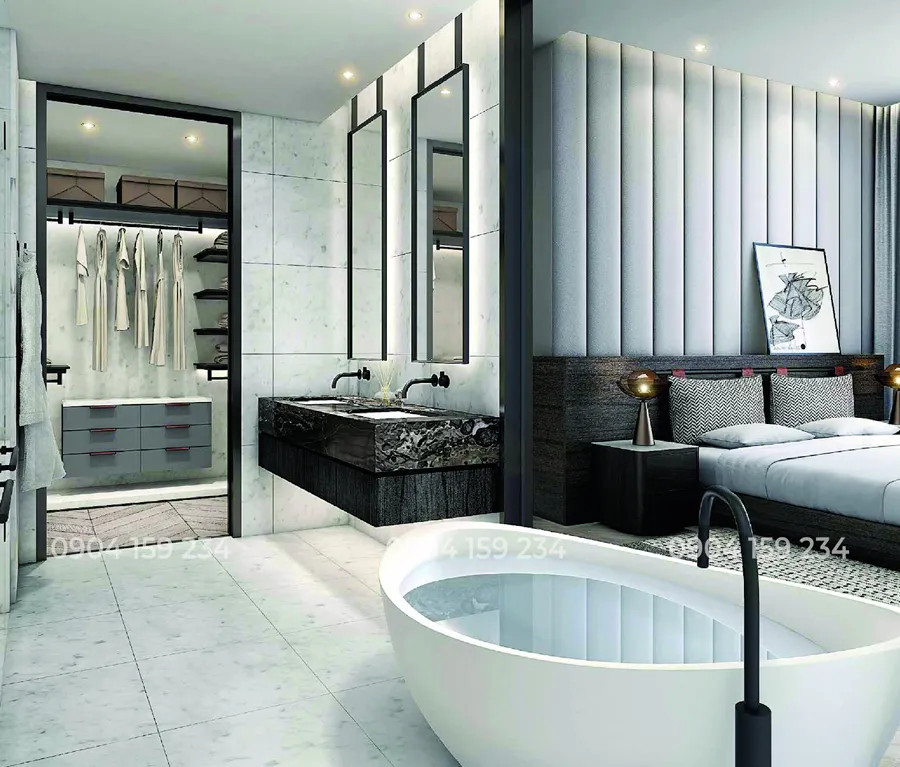 Phoi canh can ho 4 phong ngu narra residences empire city
