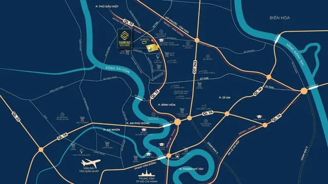 Diamond Boulevard hưởng lợi kép từ Metro số 2 và Quốc lộ 13 mở rộng- Ảnh 2. Diamond Boulevard hưởng lợi kép từ Metro số 2 và Quốc lộ 13 mở rộng- Ảnh 2.