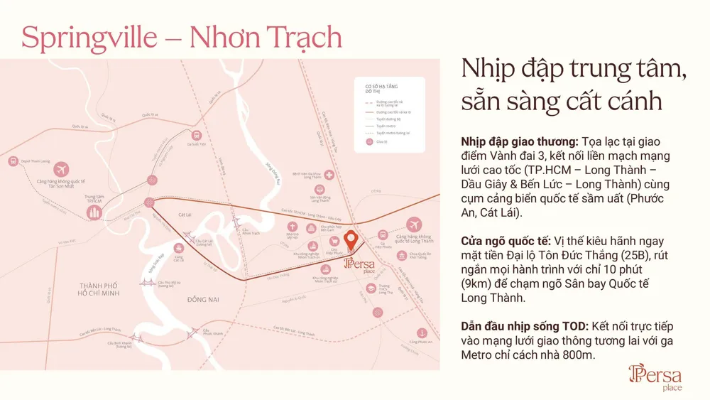 Vị trí Persa Place tại Springville Nhơn Trạch